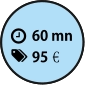 1h10 80€€ 60 mn 95€€