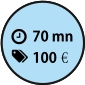 1h10 80€€ 70 mn 100€€