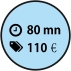 80 mn 110€€