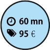 1h10 80€€ 60 mn 95€€