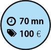 1h10 80€€ 70 mn 100€€