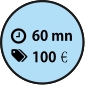 1h10 80€€ 60 mn 100€€