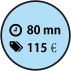 80 mn 115€€