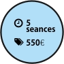 5 seances 550€