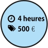 4 heures 500€€