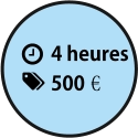 4 heures 500€€